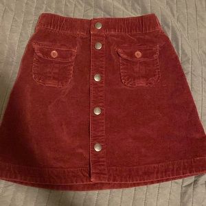 Tucker + tate velvet skirt